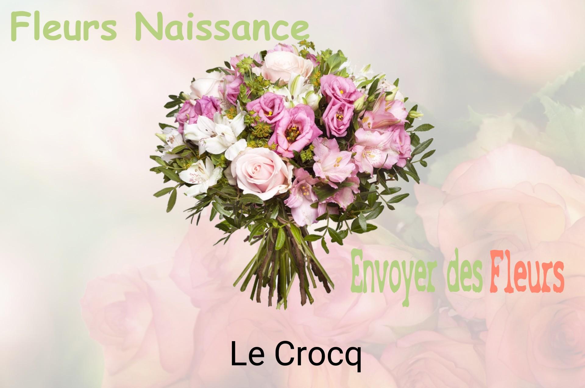 Bouquet de fleurs de naissance livré à Le Crocq